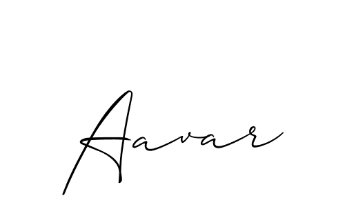 Create a beautiful signature design for name Aavar. With this signature (Allison_Script) fonts, you can make a handwritten signature for free. Aavar signature style 2 images and pictures png