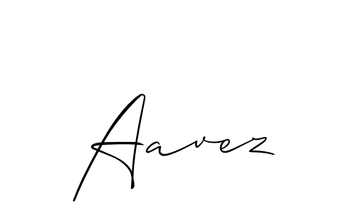 Best and Professional Signature Style for Aavez. Allison_Script Best Signature Style Collection. Aavez signature style 2 images and pictures png