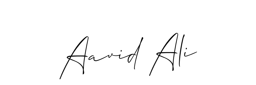 Create a beautiful signature design for name Aavid Ali. With this signature (Allison_Script) fonts, you can make a handwritten signature for free. Aavid Ali signature style 2 images and pictures png