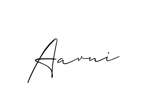 Also we have Aavni name is the best signature style. Create professional handwritten signature collection using Allison_Script autograph style. Aavni signature style 2 images and pictures png