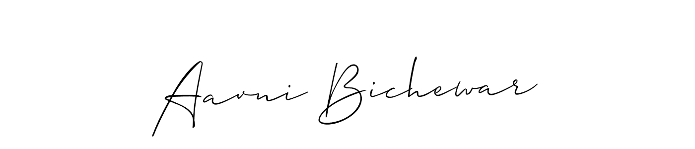 Also we have Aavni Bichewar name is the best signature style. Create professional handwritten signature collection using Allison_Script autograph style. Aavni Bichewar signature style 2 images and pictures png