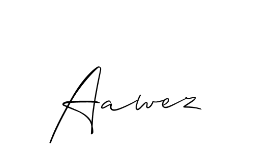 How to make Aawez name signature. Use Allison_Script style for creating short signs online. This is the latest handwritten sign. Aawez signature style 2 images and pictures png