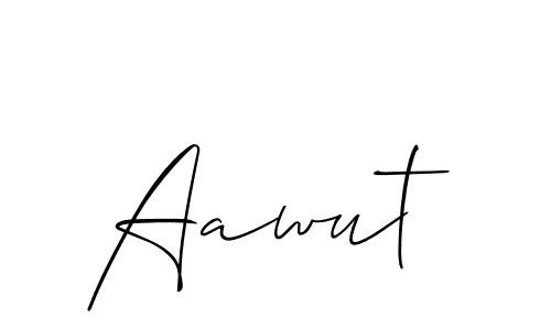 Make a beautiful signature design for name Aawut. Use this online signature maker to create a handwritten signature for free. Aawut signature style 2 images and pictures png