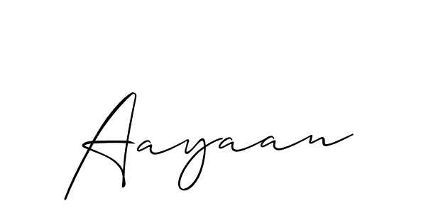 Make a beautiful signature design for name Aayaan. With this signature (Allison_Script) style, you can create a handwritten signature for free. Aayaan signature style 2 images and pictures png