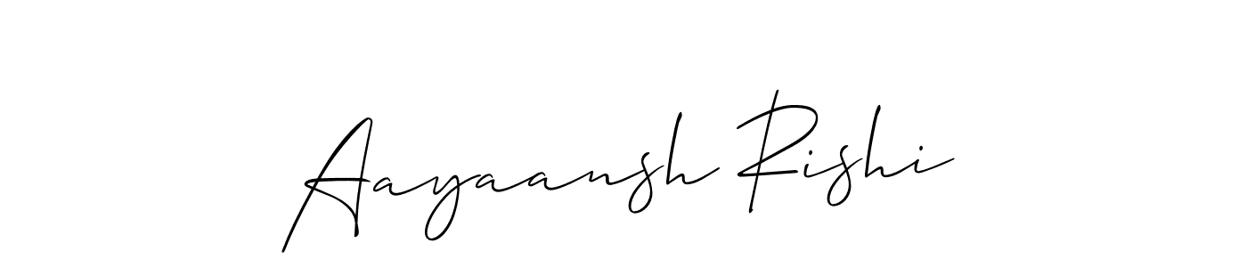 Aayaansh Rishi stylish signature style. Best Handwritten Sign (Allison_Script) for my name. Handwritten Signature Collection Ideas for my name Aayaansh Rishi. Aayaansh Rishi signature style 2 images and pictures png