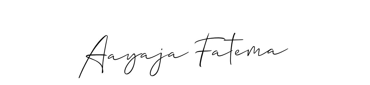 How to Draw Aayaja Fatema signature style? Allison_Script is a latest design signature styles for name Aayaja Fatema. Aayaja Fatema signature style 2 images and pictures png