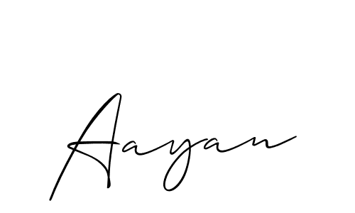 Best and Professional Signature Style for Aayan. Allison_Script Best Signature Style Collection. Aayan signature style 2 images and pictures png