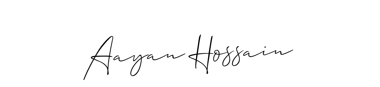 How to Draw Aayan Hossain signature style? Allison_Script is a latest design signature styles for name Aayan Hossain. Aayan Hossain signature style 2 images and pictures png