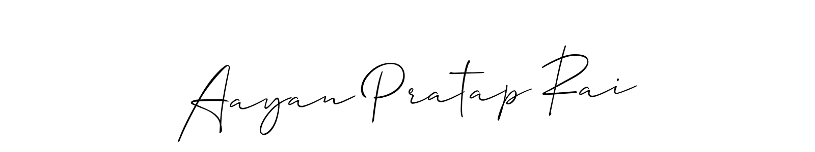 How to Draw Aayan Pratap Rai signature style? Allison_Script is a latest design signature styles for name Aayan Pratap Rai. Aayan Pratap Rai signature style 2 images and pictures png