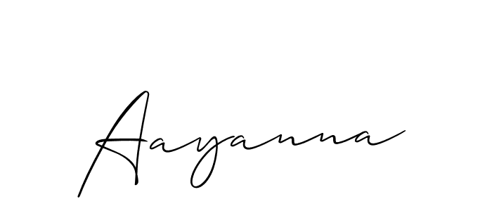 Similarly Allison_Script is the best handwritten signature design. Signature creator online .You can use it as an online autograph creator for name Aayanna. Aayanna signature style 2 images and pictures png