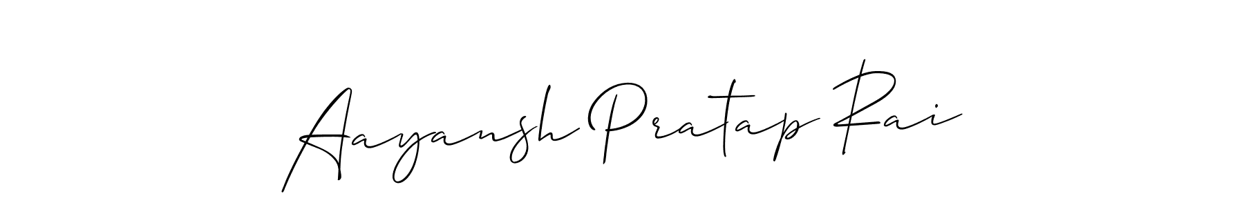 Aayansh Pratap Rai stylish signature style. Best Handwritten Sign (Allison_Script) for my name. Handwritten Signature Collection Ideas for my name Aayansh Pratap Rai. Aayansh Pratap Rai signature style 2 images and pictures png