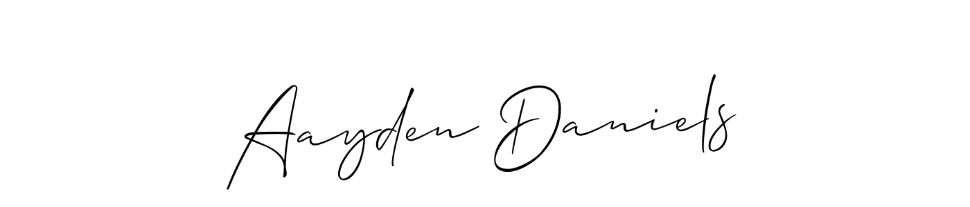 This is the best signature style for the Aayden Daniels name. Also you like these signature font (Allison_Script). Mix name signature. Aayden Daniels signature style 2 images and pictures png