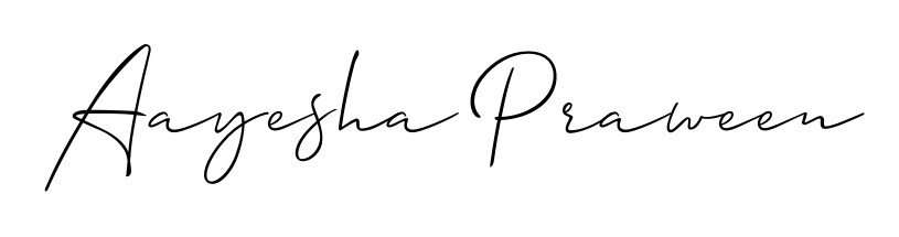 A sleek calligraphic signature for name Aayesha Praween utilizing Allison_Script styling. Great for adding personal signatures to photos and art. Aayesha Praween signature style 2 images and pictures png