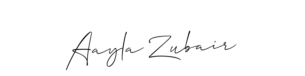 Aayla Zubair stylish signature style. Best Handwritten Sign (Allison_Script) for my name. Handwritten Signature Collection Ideas for my name Aayla Zubair. Aayla Zubair signature style 2 images and pictures png