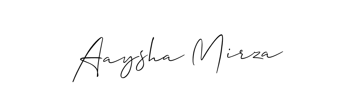 Make a beautiful signature design for name Aaysha Mirza. Use this online signature maker to create a handwritten signature for free. Aaysha Mirza signature style 2 images and pictures png