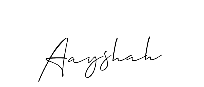 if you are searching for the best signature style for your name Aayshah. so please give up your signature search. here we have designed multiple signature styles  using Allison_Script. Aayshah signature style 2 images and pictures png