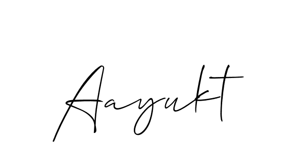 Also we have Aayukt name is the best signature style. Create professional handwritten signature collection using Allison_Script autograph style. Aayukt signature style 2 images and pictures png