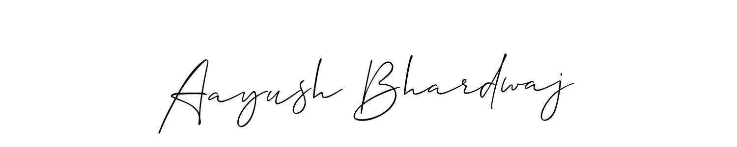 Also we have Aayush Bhardwaj name is the best signature style. Create professional handwritten signature collection using Allison_Script autograph style. Aayush Bhardwaj signature style 2 images and pictures png