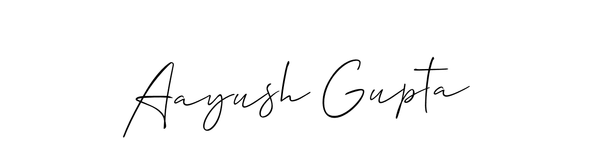 Also You can easily find your signature by using the search form. We will create Aayush Gupta name handwritten signature images for you free of cost using Allison_Script sign style. Aayush Gupta signature style 2 images and pictures png