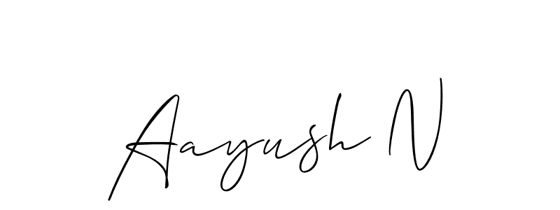 You can use this online signature creator to create a handwritten signature for the name Aayush N. This is the best online autograph maker. Aayush N signature style 2 images and pictures png