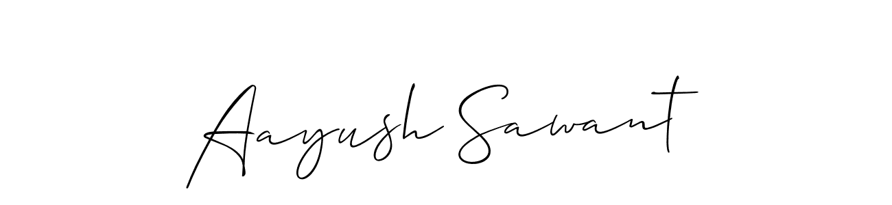 It looks lik you need a new signature style for name Aayush Sawant. Design unique handwritten (Allison_Script) signature with our free signature maker in just a few clicks. Aayush Sawant signature style 2 images and pictures png