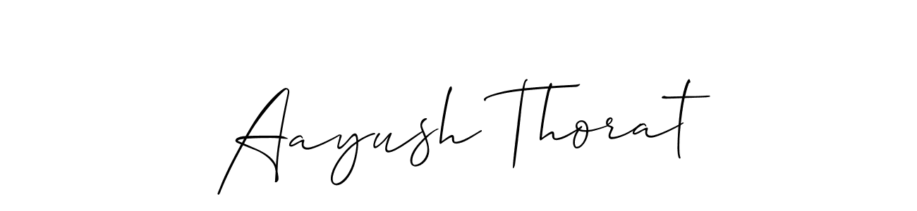 Also You can easily find your signature by using the search form. We will create Aayush Thorat name handwritten signature images for you free of cost using Allison_Script sign style. Aayush Thorat signature style 2 images and pictures png