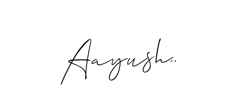 Allison_Script is a professional signature style that is perfect for those who want to add a touch of class to their signature. It is also a great choice for those who want to make their signature more unique. Get Aayush.. name to fancy signature for free. Aayush.. signature style 2 images and pictures png