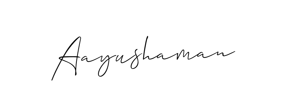 Also You can easily find your signature by using the search form. We will create Aayushaman name handwritten signature images for you free of cost using Allison_Script sign style. Aayushaman signature style 2 images and pictures png