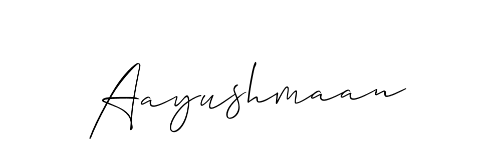 Also You can easily find your signature by using the search form. We will create Aayushmaan name handwritten signature images for you free of cost using Allison_Script sign style. Aayushmaan signature style 2 images and pictures png