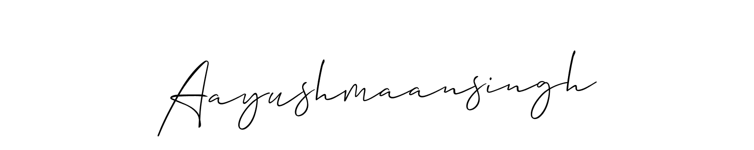 Make a beautiful signature design for name Aayushmaansingh. Use this online signature maker to create a handwritten signature for free. Aayushmaansingh signature style 2 images and pictures png