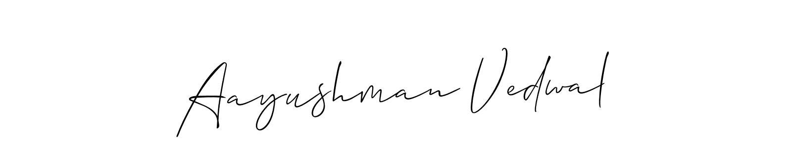 Check out images of Autograph of Aayushman Vedwal name. Actor Aayushman Vedwal Signature Style. Allison_Script is a professional sign style online. Aayushman Vedwal signature style 2 images and pictures png