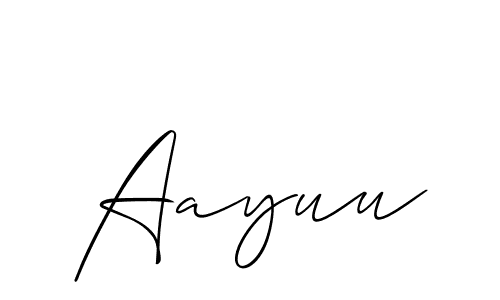 How to Draw Aayuu signature style? Allison_Script is a latest design signature styles for name Aayuu. Aayuu signature style 2 images and pictures png