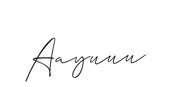 Best and Professional Signature Style for Aayuuu. Allison_Script Best Signature Style Collection. Aayuuu signature style 2 images and pictures png