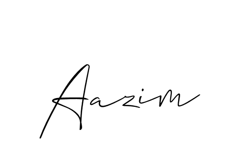 You should practise on your own different ways (Allison_Script) to write your name (Aazim) in signature. don't let someone else do it for you. Aazim signature style 2 images and pictures png