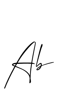 Make a beautiful signature design for name Ab. Use this online signature maker to create a handwritten signature for free. Ab signature style 2 images and pictures png