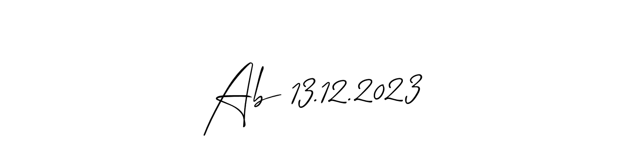 How to Draw Ab 13.12.2023 signature style? Allison_Script is a latest design signature styles for name Ab 13.12.2023. Ab 13.12.2023 signature style 2 images and pictures png