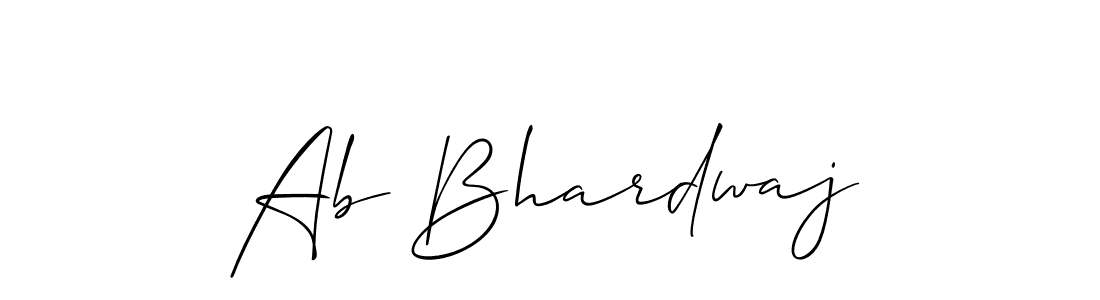 Check out images of Autograph of Ab Bhardwaj name. Actor Ab Bhardwaj Signature Style. Allison_Script is a professional sign style online. Ab Bhardwaj signature style 2 images and pictures png
