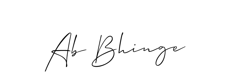 This is the best signature style for the Ab Bhinge name. Also you like these signature font (Allison_Script). Mix name signature. Ab Bhinge signature style 2 images and pictures png