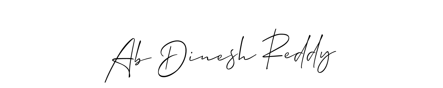 How to make Ab Dinesh Reddy signature? Allison_Script is a professional autograph style. Create handwritten signature for Ab Dinesh Reddy name. Ab Dinesh Reddy signature style 2 images and pictures png