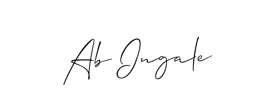 This is the best signature style for the Ab Ingale name. Also you like these signature font (Allison_Script). Mix name signature. Ab Ingale signature style 2 images and pictures png