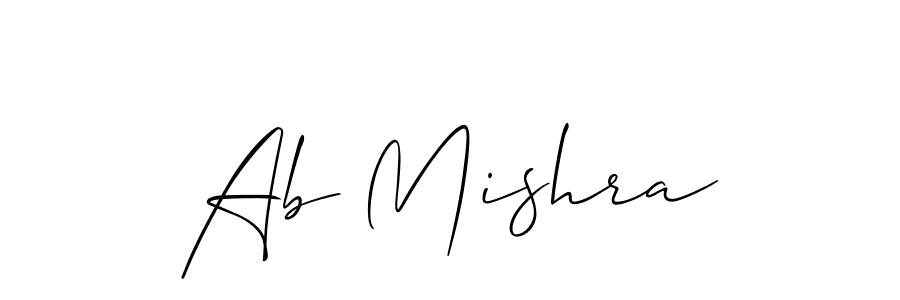 Best and Professional Signature Style for Ab Mishra. Allison_Script Best Signature Style Collection. Ab Mishra signature style 2 images and pictures png