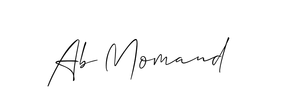 Once you've used our free online signature maker to create your best signature Allison_Script style, it's time to enjoy all of the benefits that Ab Momand name signing documents. Ab Momand signature style 2 images and pictures png