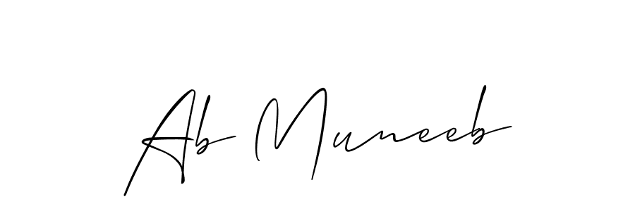 Check out images of Autograph of Ab Muneeb name. Actor Ab Muneeb Signature Style. Allison_Script is a professional sign style online. Ab Muneeb signature style 2 images and pictures png