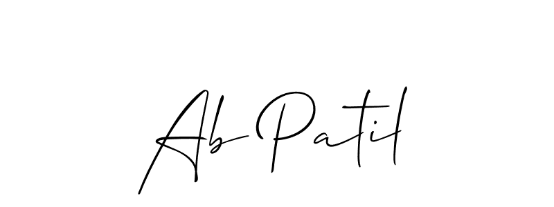 Make a beautiful signature design for name Ab Patil. Use this online signature maker to create a handwritten signature for free. Ab Patil signature style 2 images and pictures png