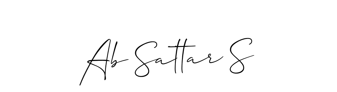 Make a beautiful signature design for name Ab Sattar S. Use this online signature maker to create a handwritten signature for free. Ab Sattar S signature style 2 images and pictures png