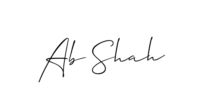 Check out images of Autograph of Ab Shah name. Actor Ab Shah Signature Style. Allison_Script is a professional sign style online. Ab Shah signature style 2 images and pictures png