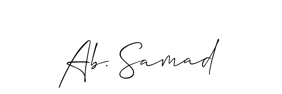How to make Ab. Samad signature? Allison_Script is a professional autograph style. Create handwritten signature for Ab. Samad name. Ab. Samad signature style 2 images and pictures png