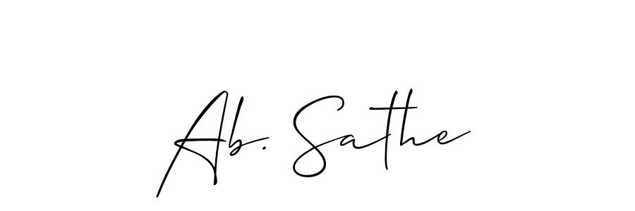 Once you've used our free online signature maker to create your best signature Allison_Script style, it's time to enjoy all of the benefits that Ab. Sathe name signing documents. Ab. Sathe signature style 2 images and pictures png