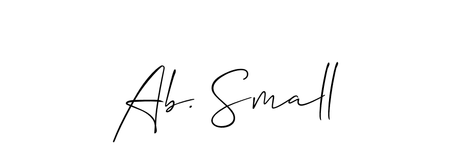 How to make Ab. Small signature? Allison_Script is a professional autograph style. Create handwritten signature for Ab. Small name. Ab. Small signature style 2 images and pictures png
