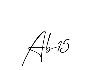 Make a beautiful signature design for name Ab15. Use this online signature maker to create a handwritten signature for free. Ab15 signature style 2 images and pictures png